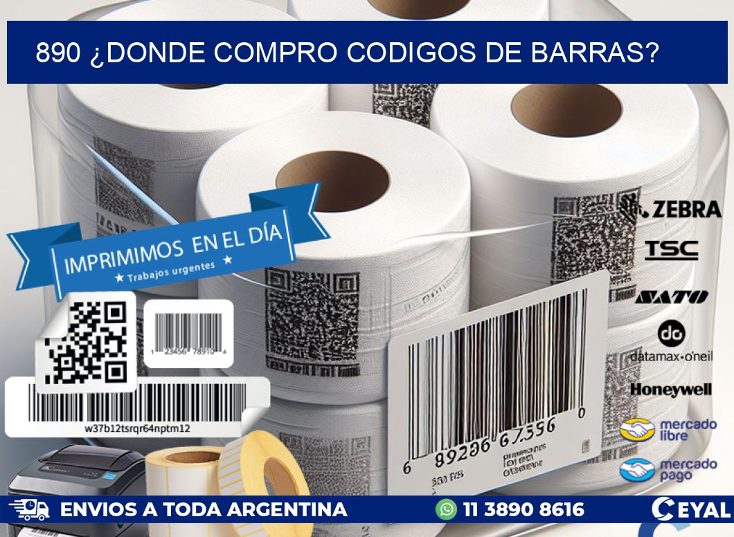 890 ¿DONDE COMPRO CODIGOS DE BARRAS?