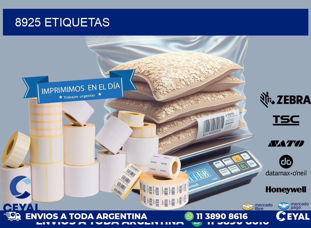 8925 ETIQUETAS