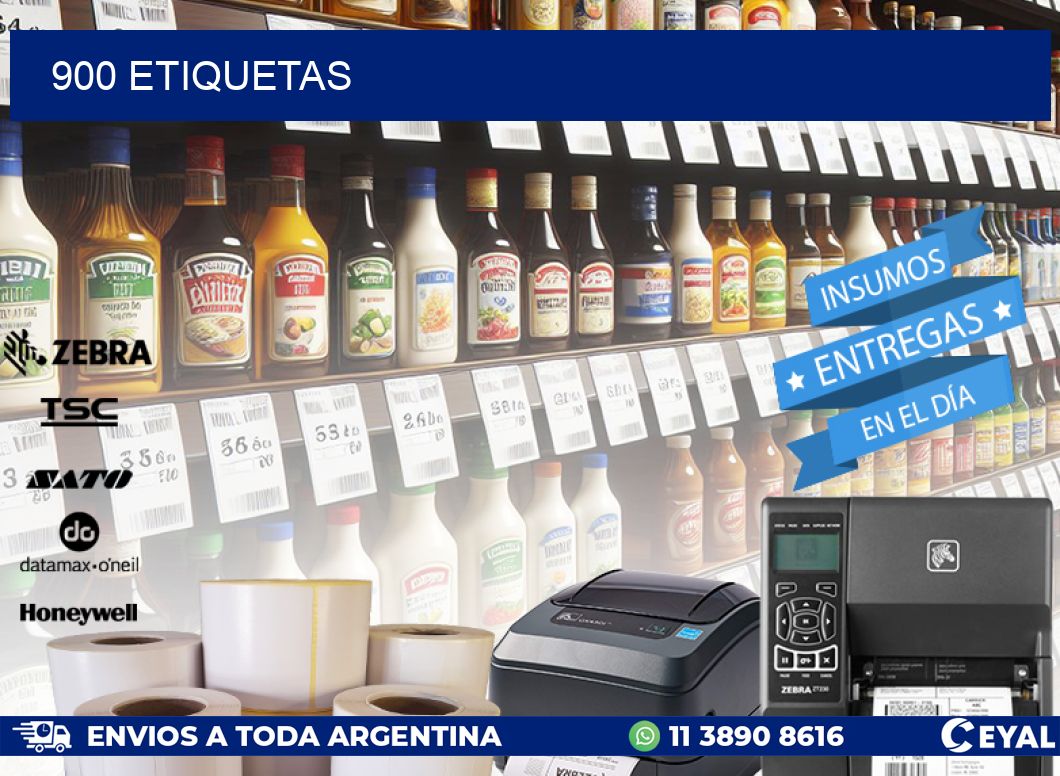 900 ETIQUETAS