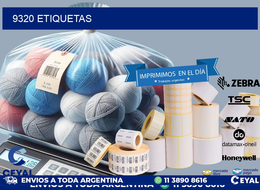 9320 ETIQUETAS