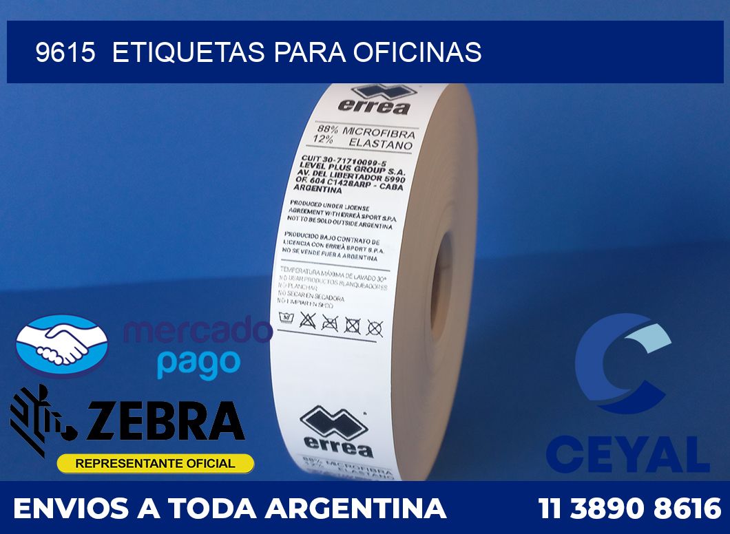 9615  ETIQUETAS PARA OFICINAS
