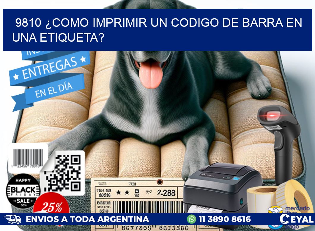 9810 ¿COMO IMPRIMIR UN CODIGO DE BARRA EN  UNA ETIQUETA?