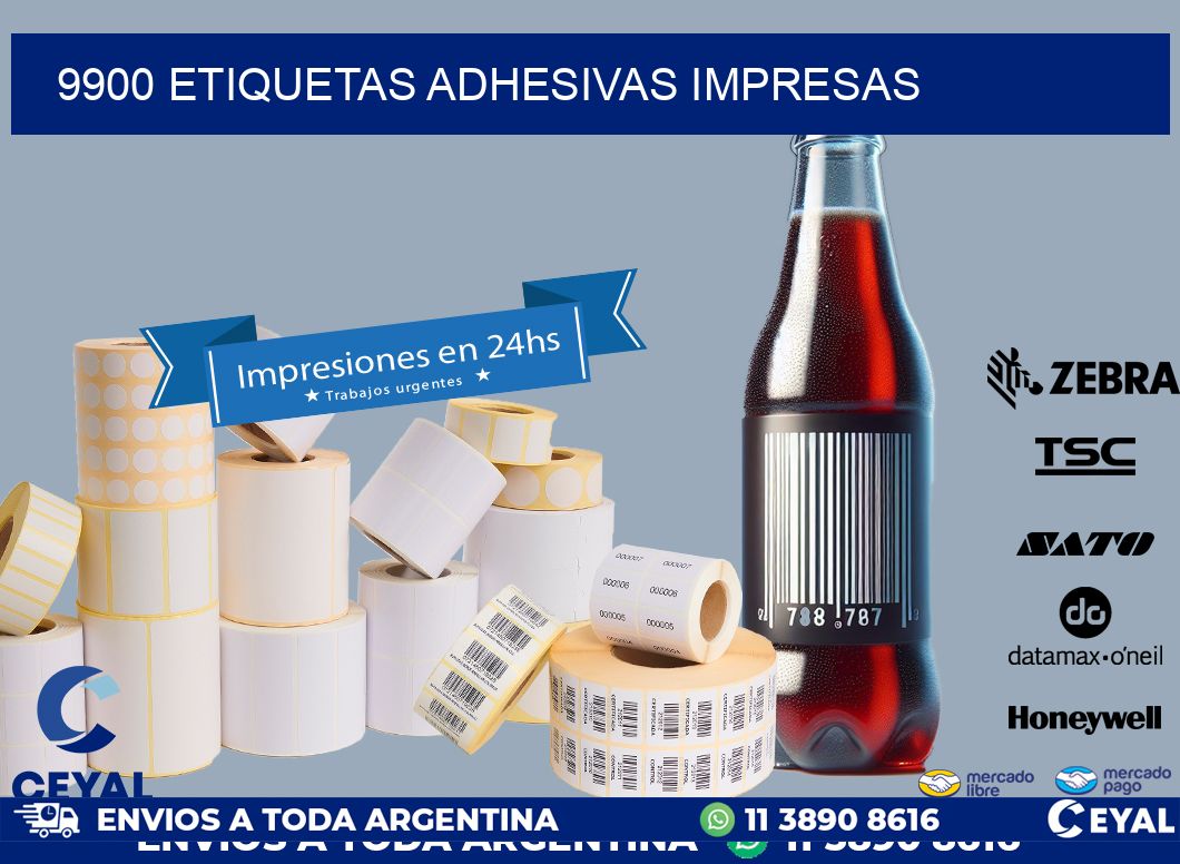 9900 ETIQUETAS ADHESIVAS IMPRESAS