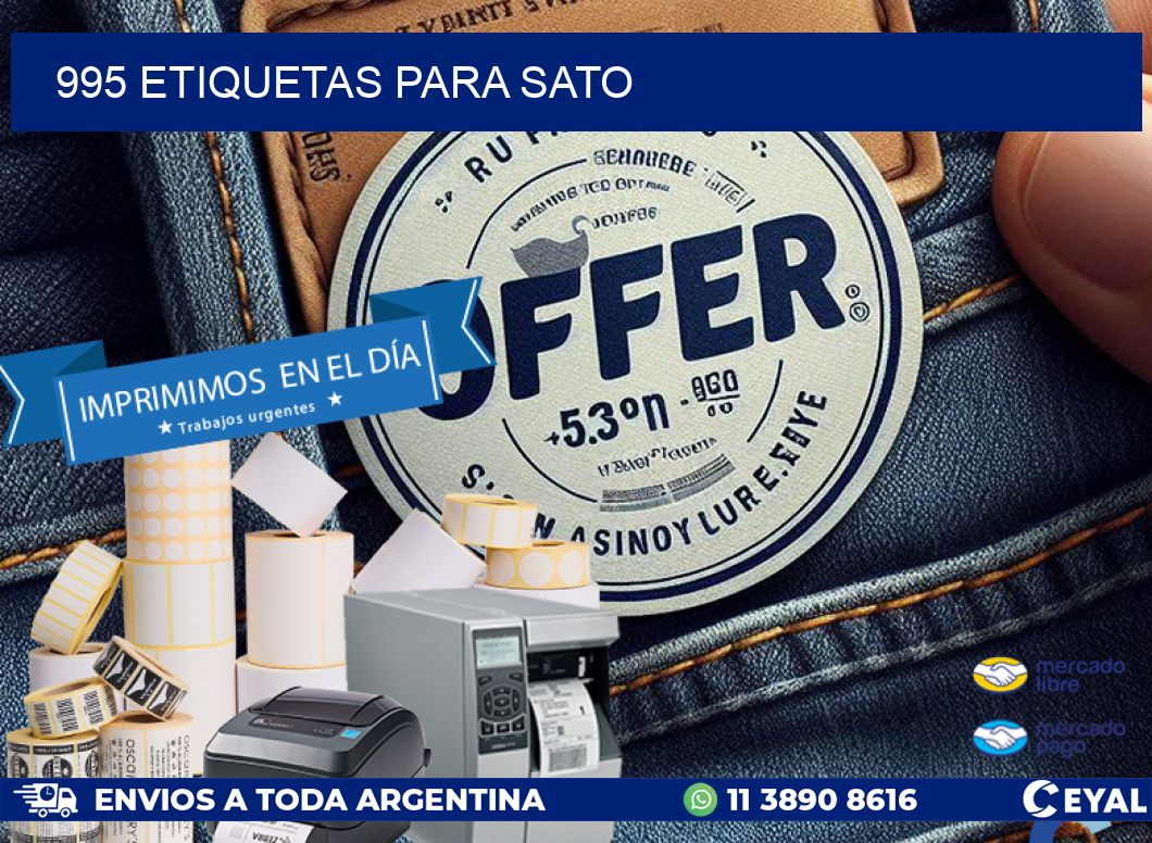 995 ETIQUETAS PARA SATO