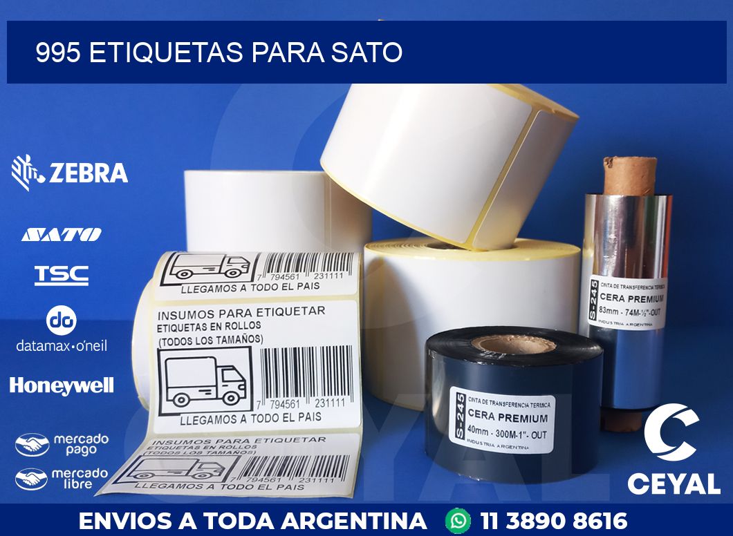 995 ETIQUETAS PARA SATO