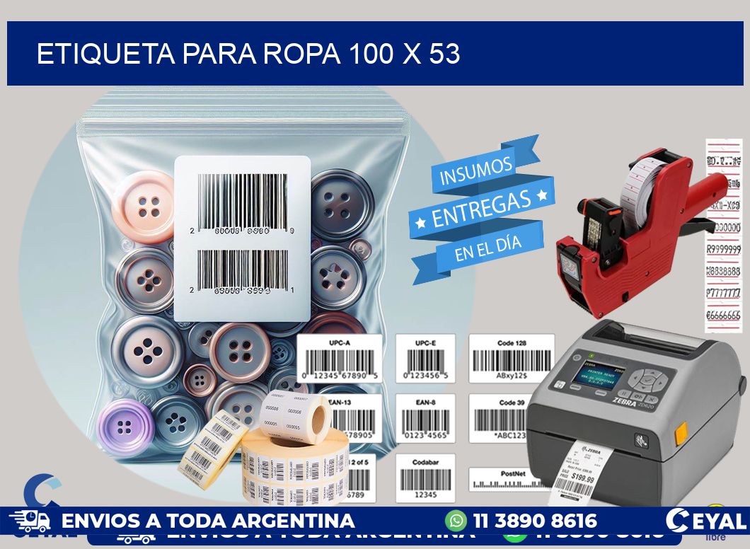 ETIQUETA PARA ROPA 100 x 53