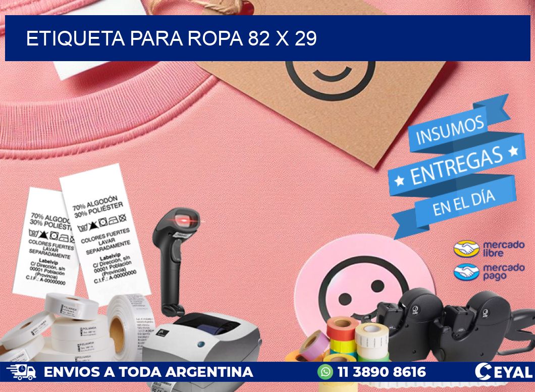 ETIQUETA PARA ROPA 82 x 29