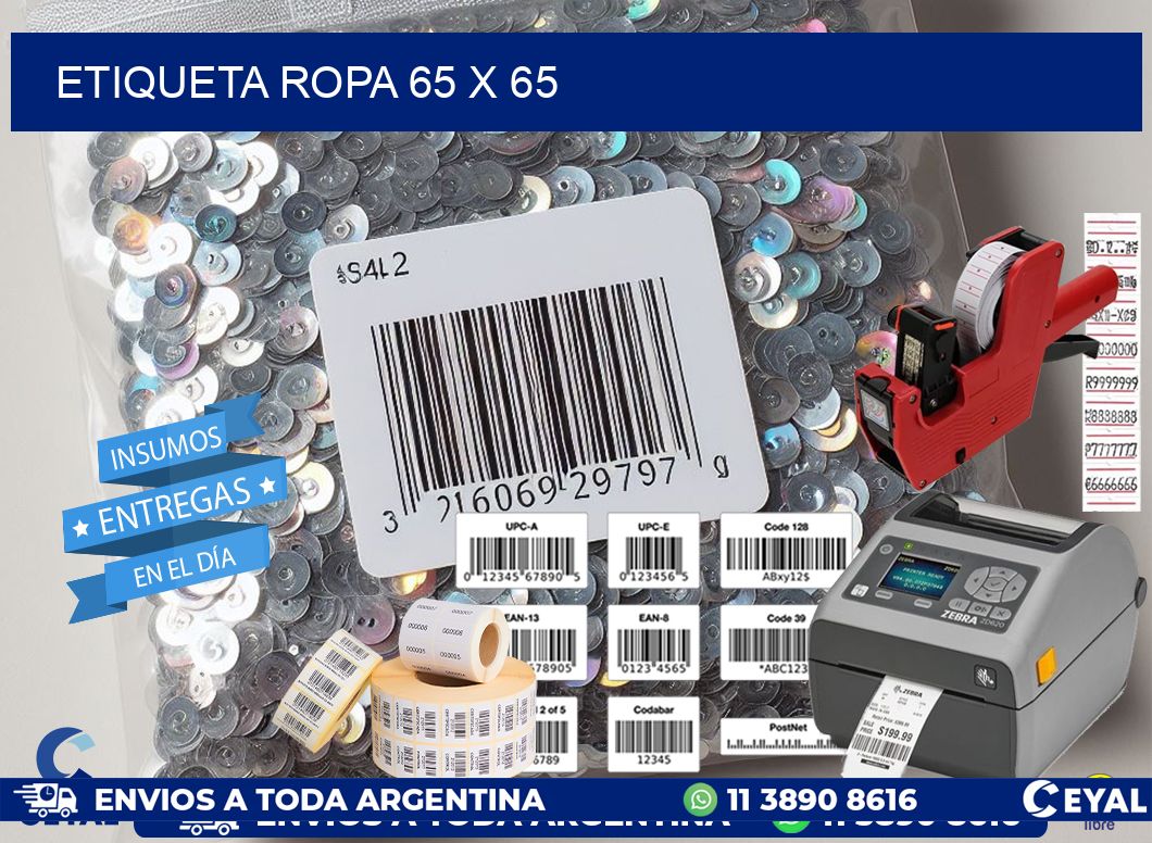 ETIQUETA ROPA 65 x 65