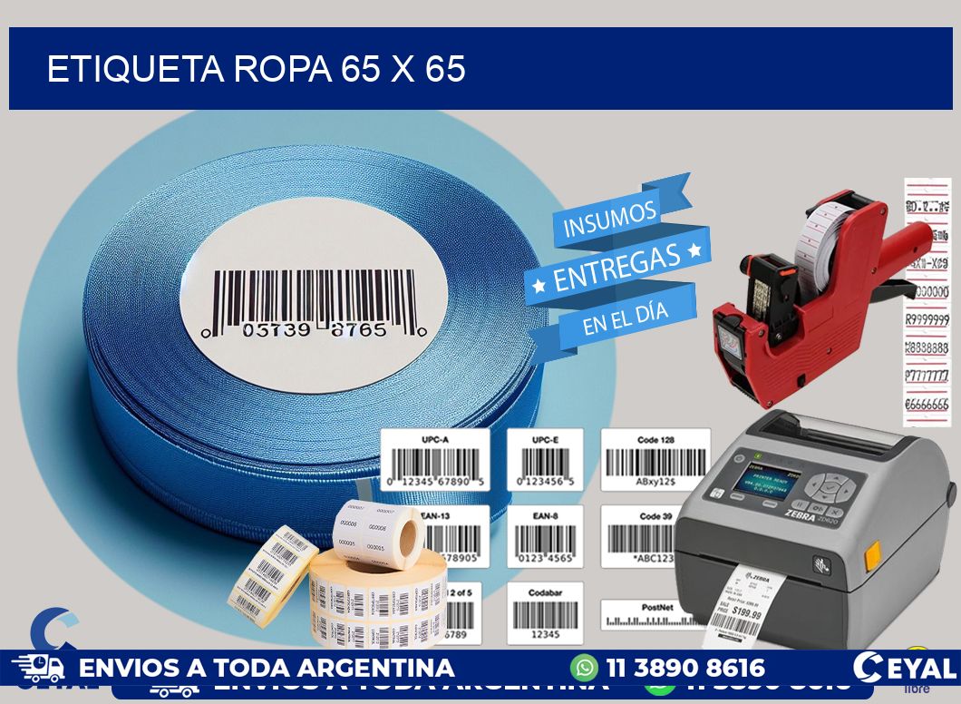 ETIQUETA ROPA 65 x 65