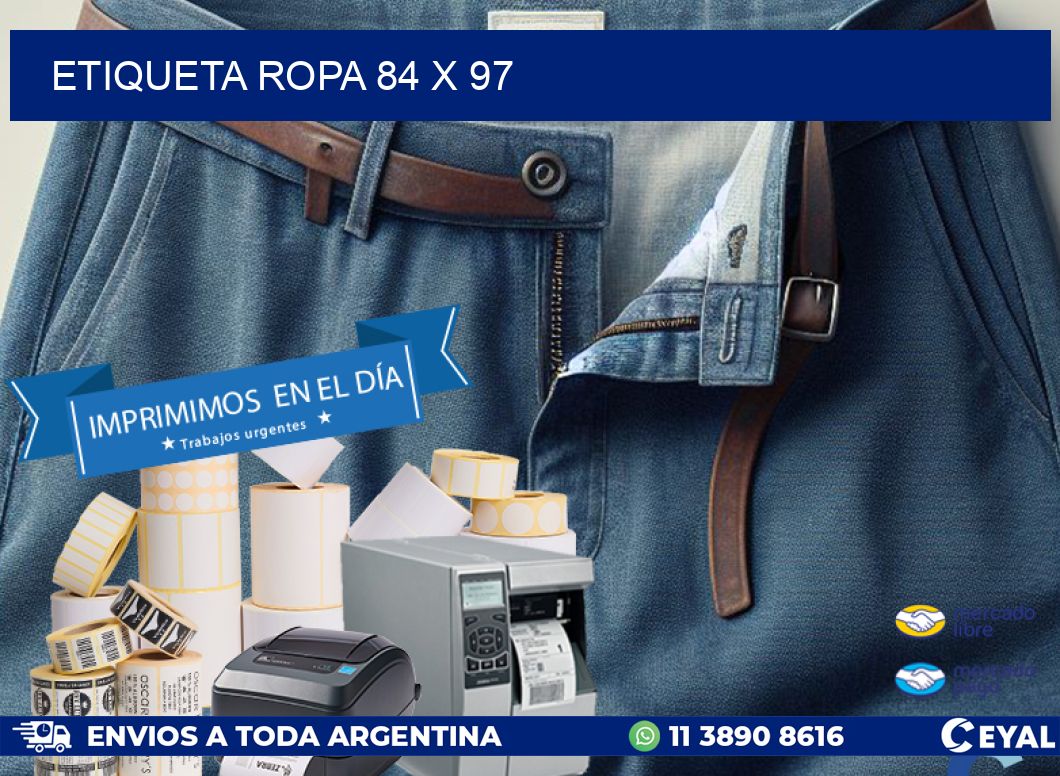 ETIQUETA ROPA 84 x 97