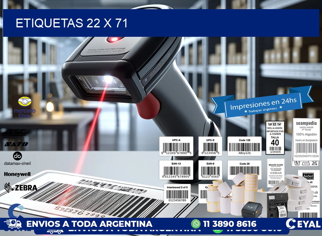 ETIQUETAS 22 x 71