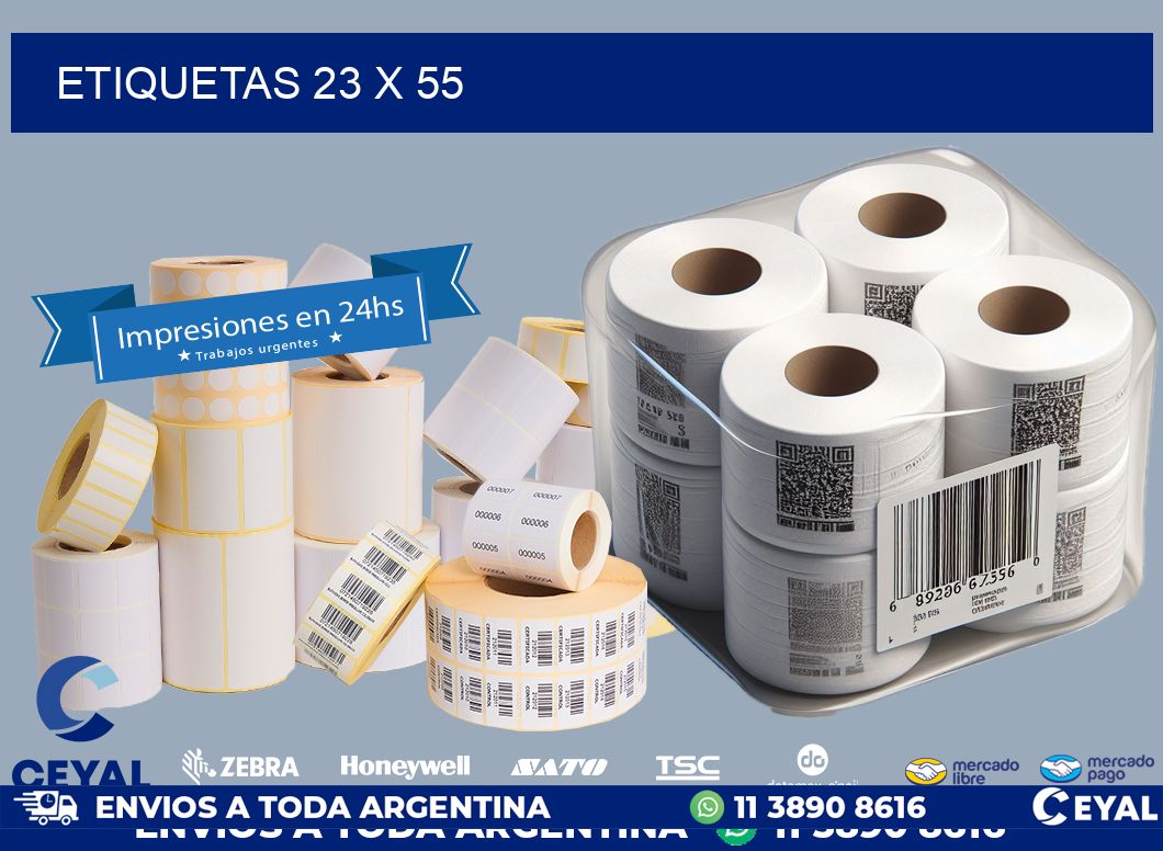 ETIQUETAS 23 x 55