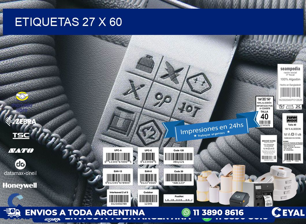 ETIQUETAS 27 x 60