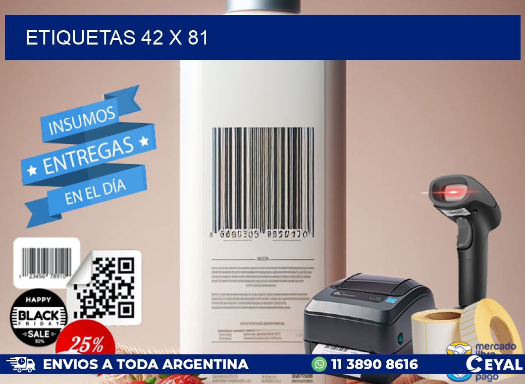 ETIQUETAS 42 x 81