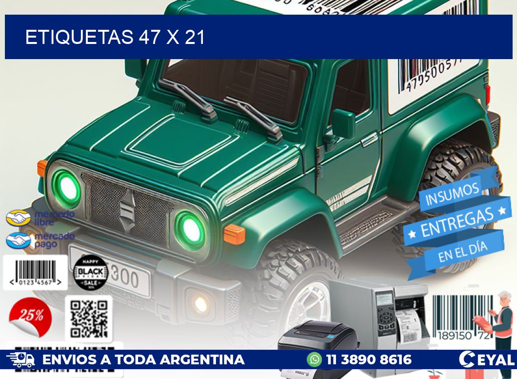 ETIQUETAS 47 x 21