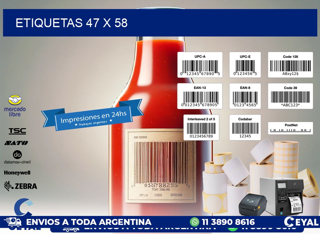 ETIQUETAS 47 x 58