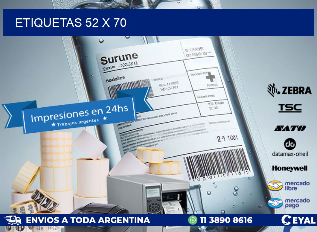 ETIQUETAS 52 x 70