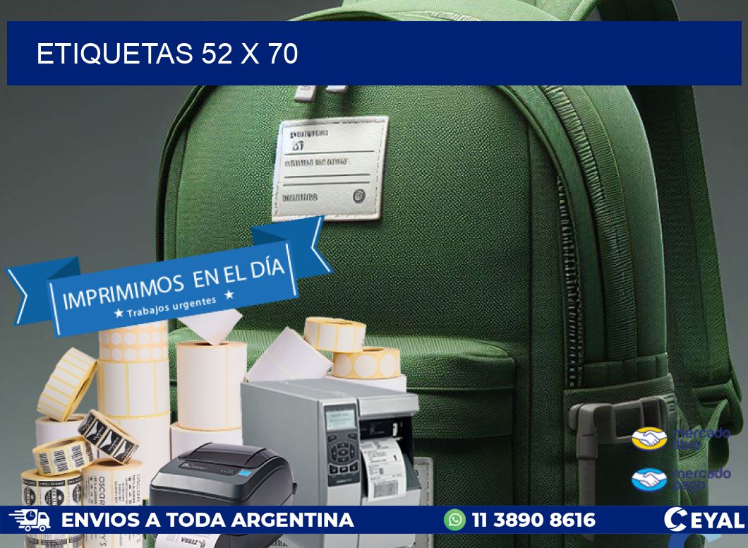 ETIQUETAS 52 x 70