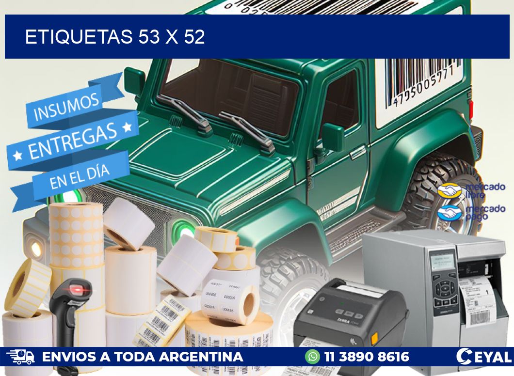 ETIQUETAS 53 x 52