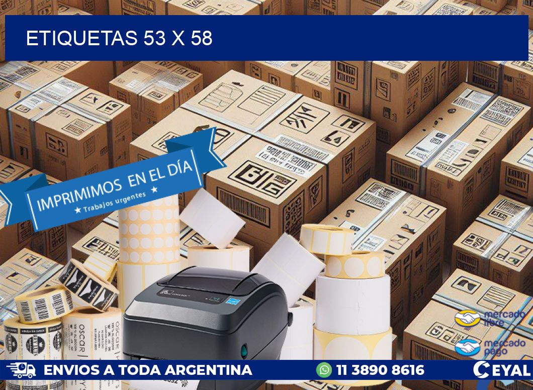 ETIQUETAS 53 x 58