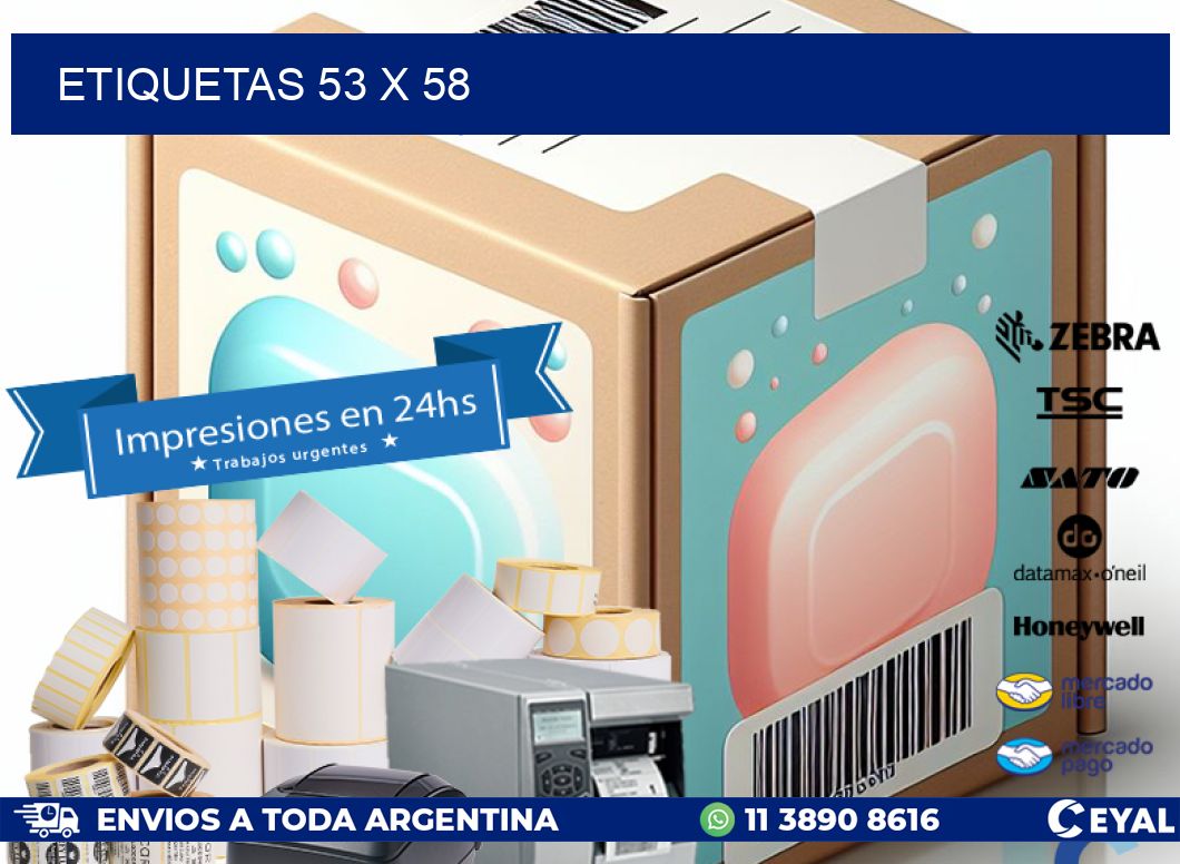 ETIQUETAS 53 x 58