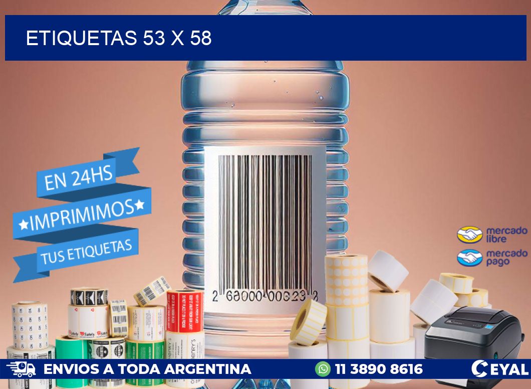 ETIQUETAS 53 x 58