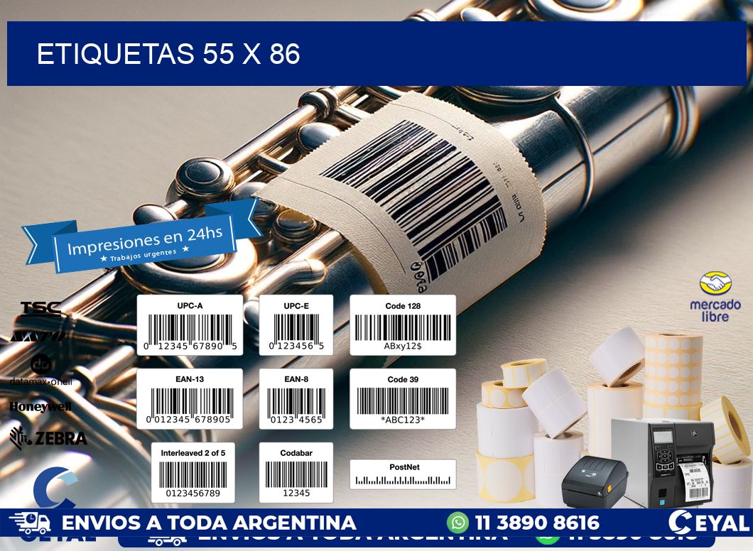 ETIQUETAS 55 x 86