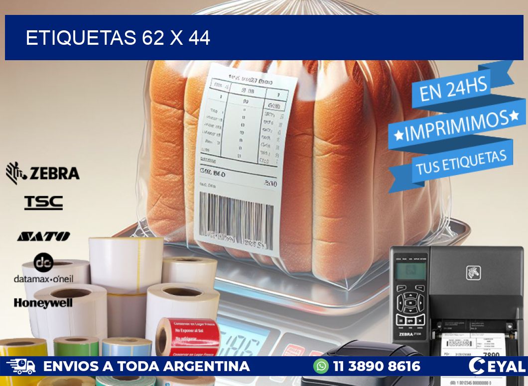 ETIQUETAS 62 x 44
