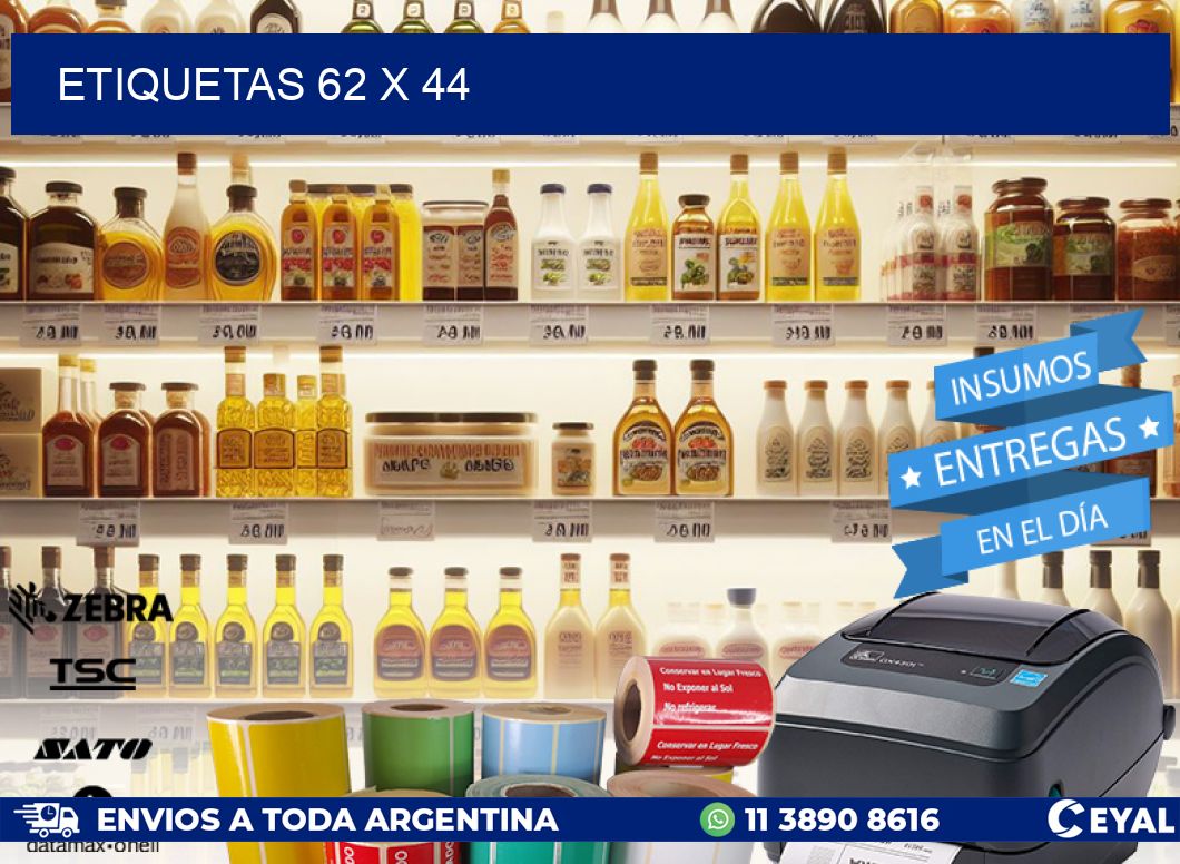 ETIQUETAS 62 x 44