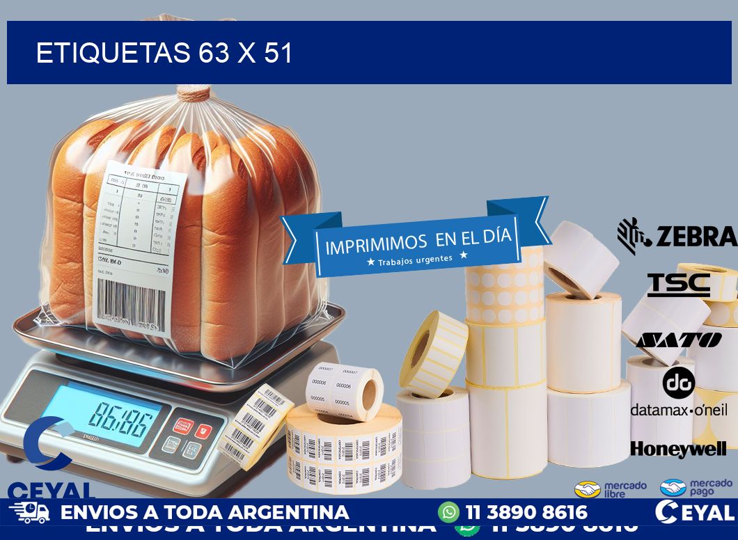 ETIQUETAS 63 x 51