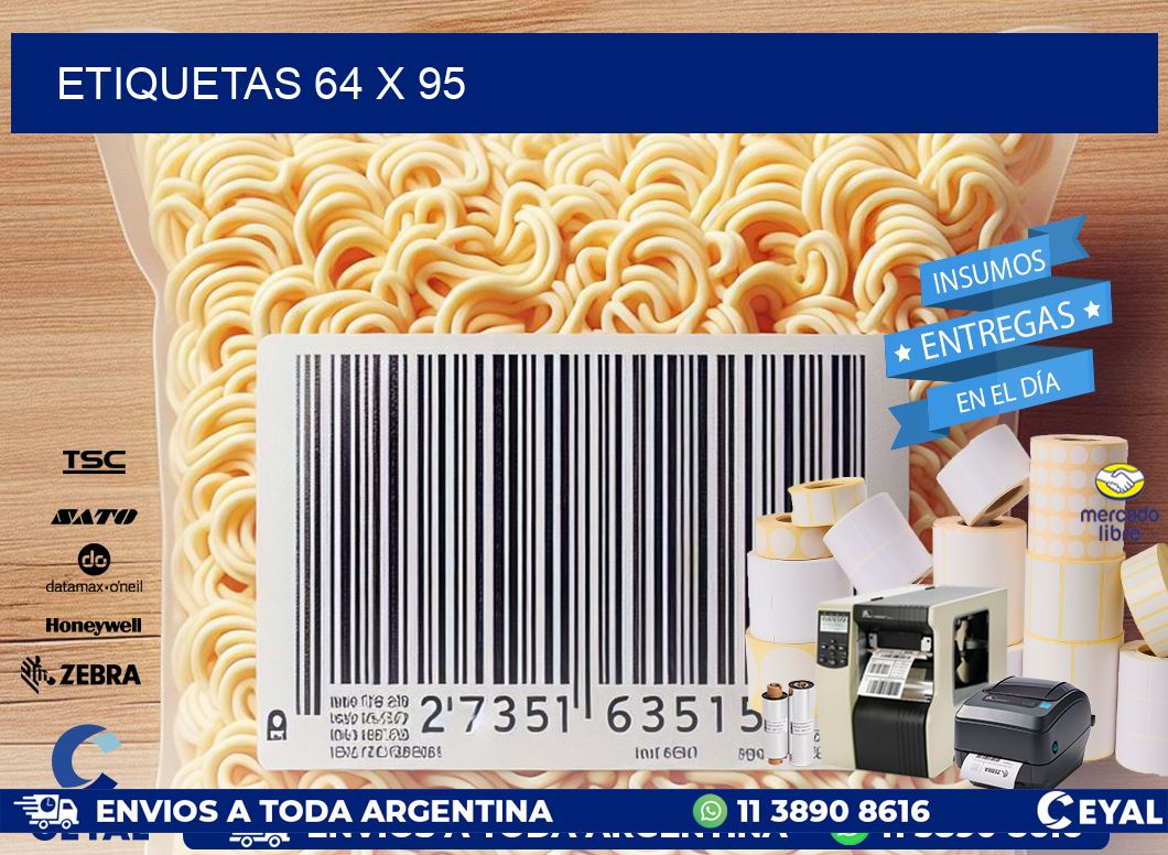 ETIQUETAS 64 x 95