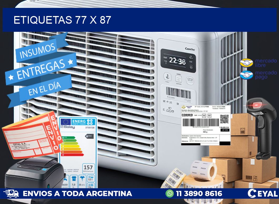 ETIQUETAS 77 x 87
