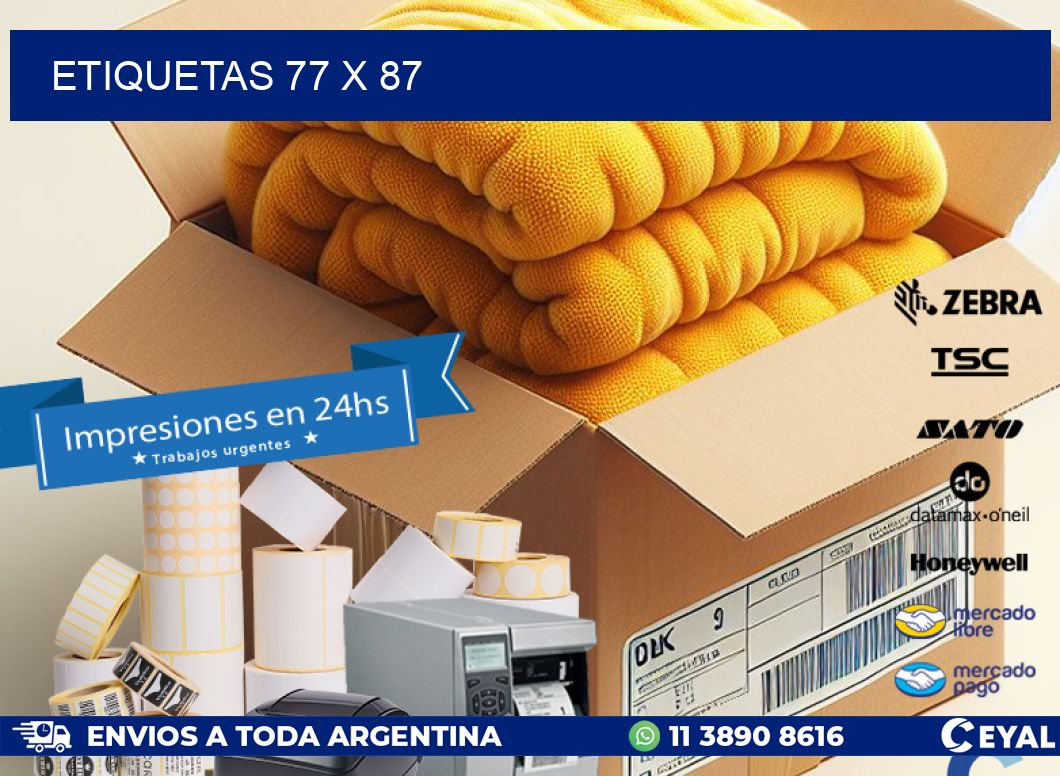 ETIQUETAS 77 x 87