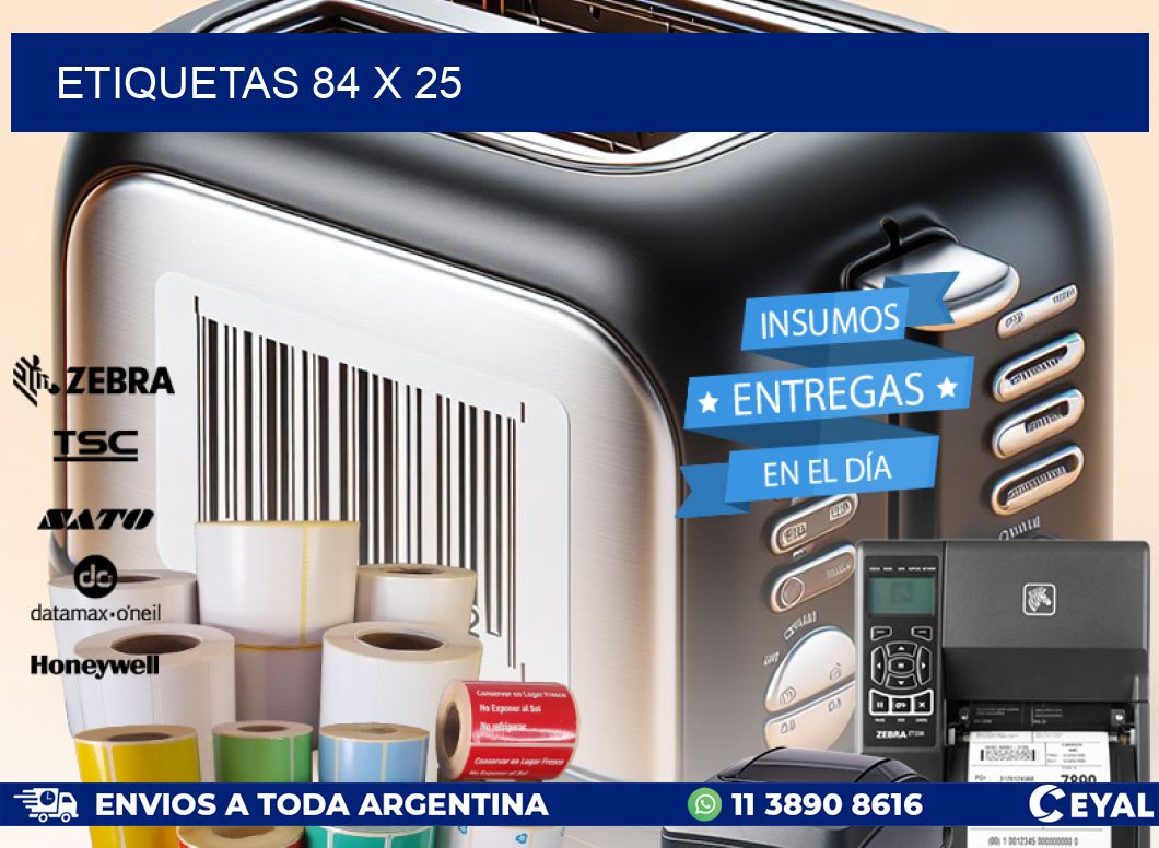 ETIQUETAS 84 x 25