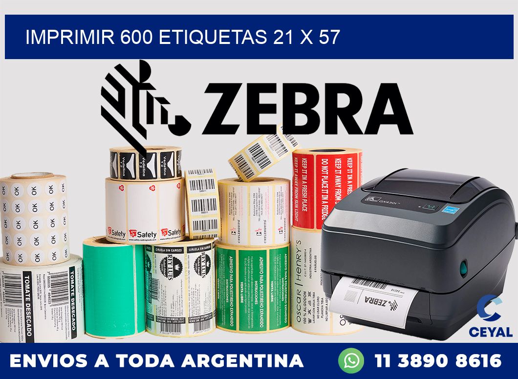 IMPRIMIR 600 ETIQUETAS 21 x 57