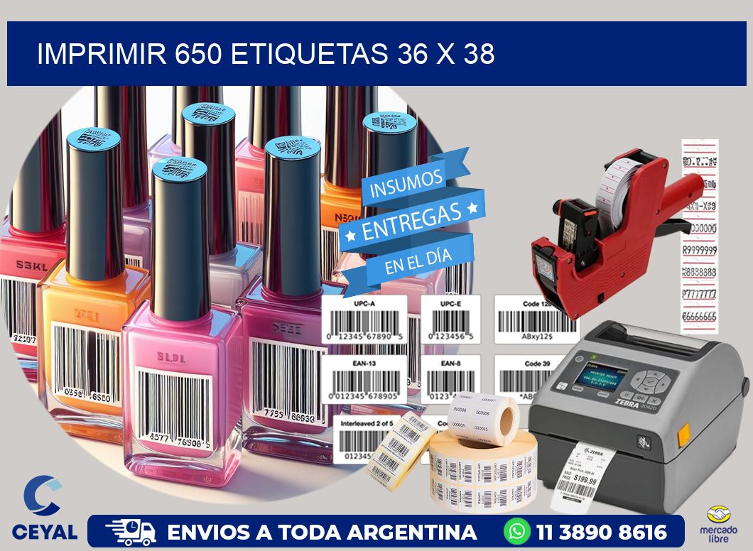 IMPRIMIR 650 ETIQUETAS 36 x 38