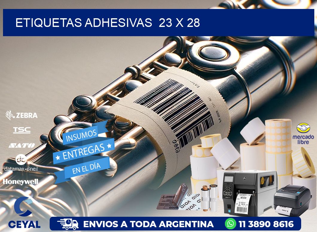 ETIQUETAS ADHESIVAS  23 x 28