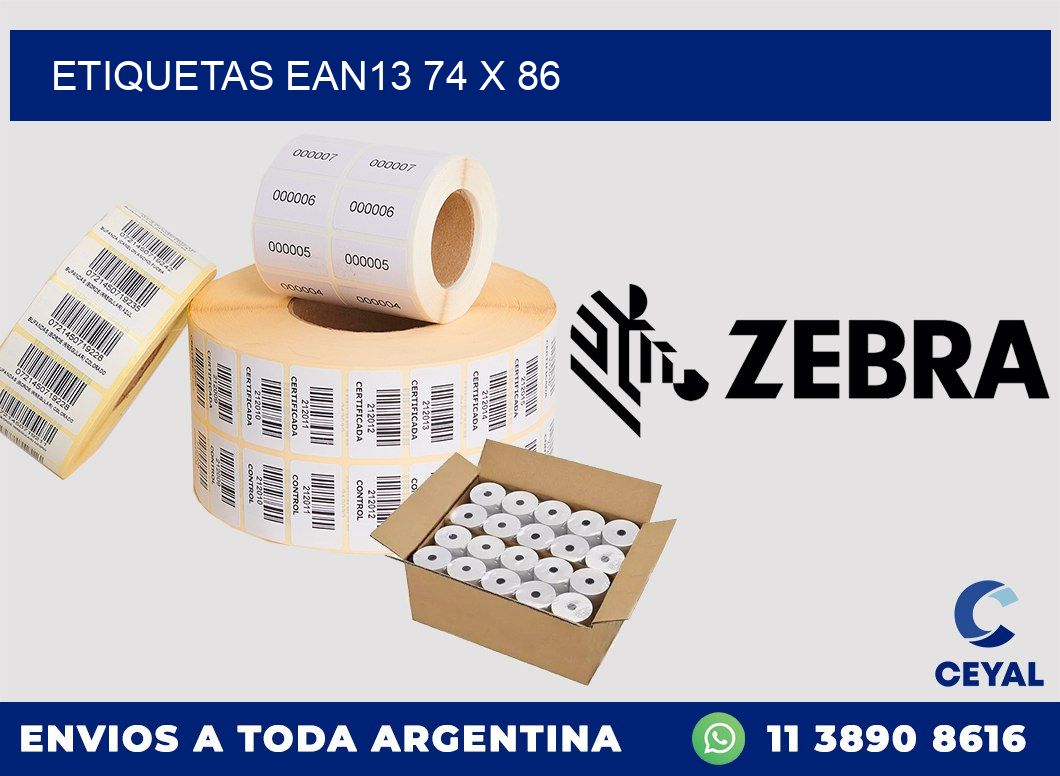 ETIQUETAS EAN13 74 x 86