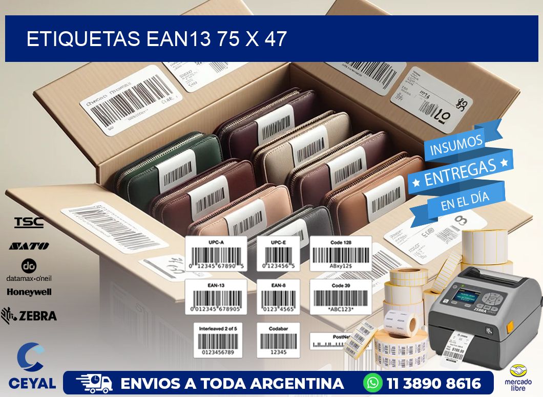 ETIQUETAS EAN13 75 x 47