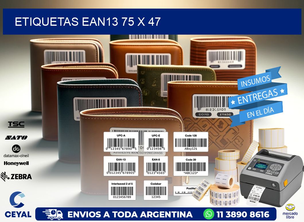 ETIQUETAS EAN13 75 x 47