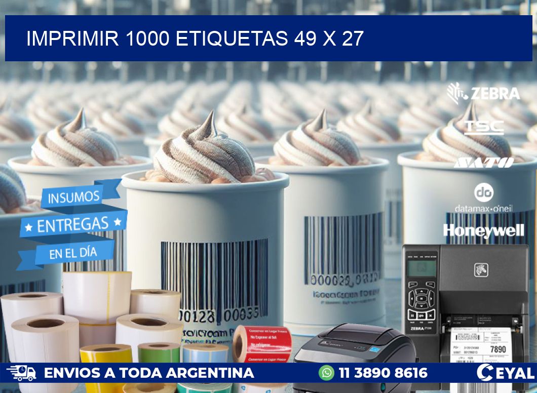 IMPRIMIR 1000 ETIQUETAS 49 x 27