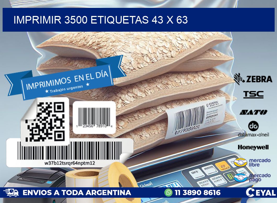 IMPRIMIR 3500 ETIQUETAS 43 x 63