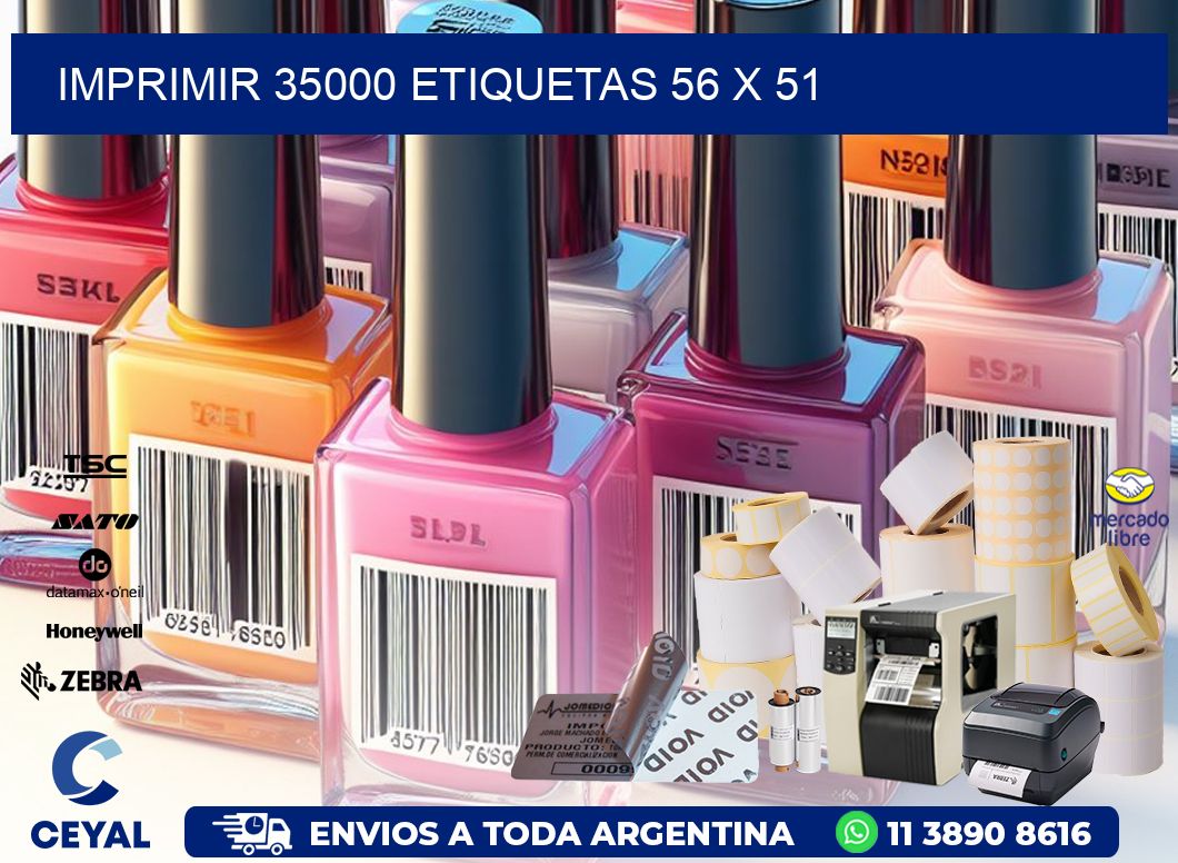 IMPRIMIR 35000 ETIQUETAS 56 x 51