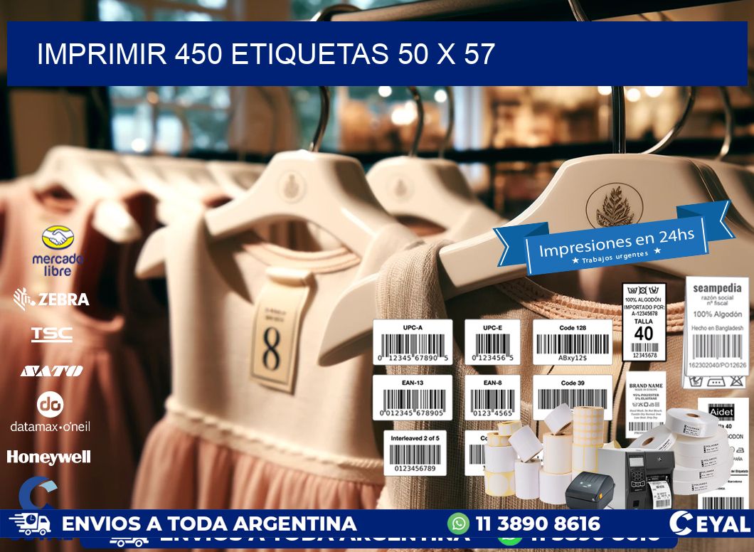 IMPRIMIR 450 ETIQUETAS 50 x 57
