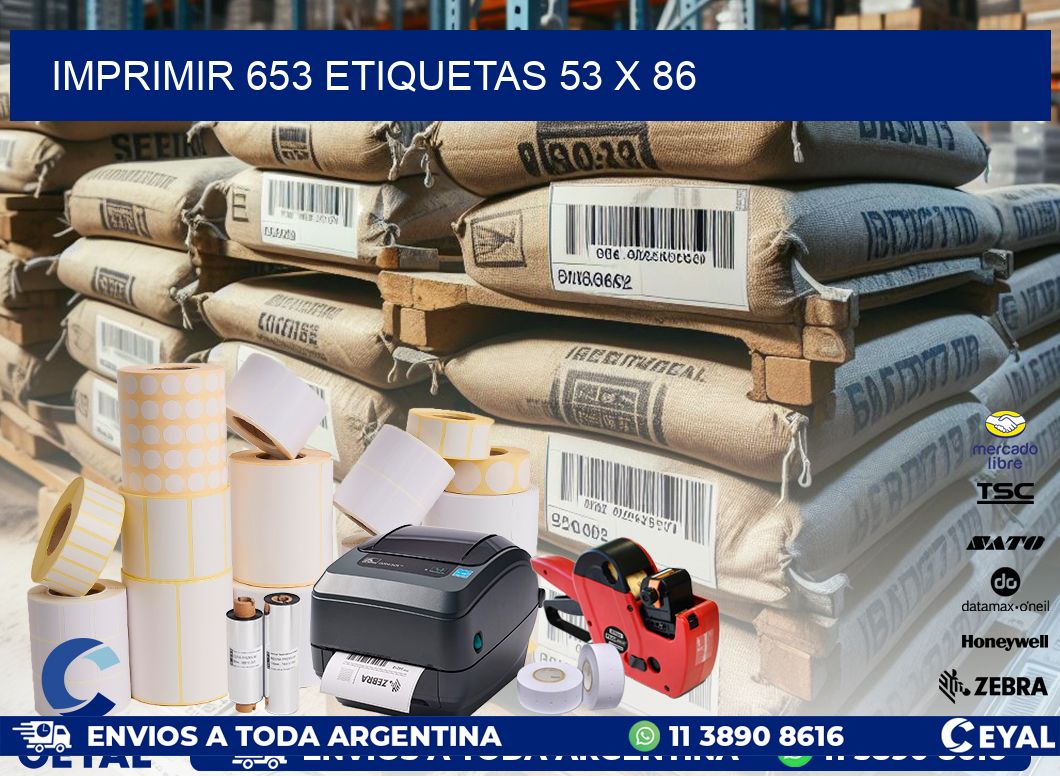 IMPRIMIR 653 ETIQUETAS 53 x 86