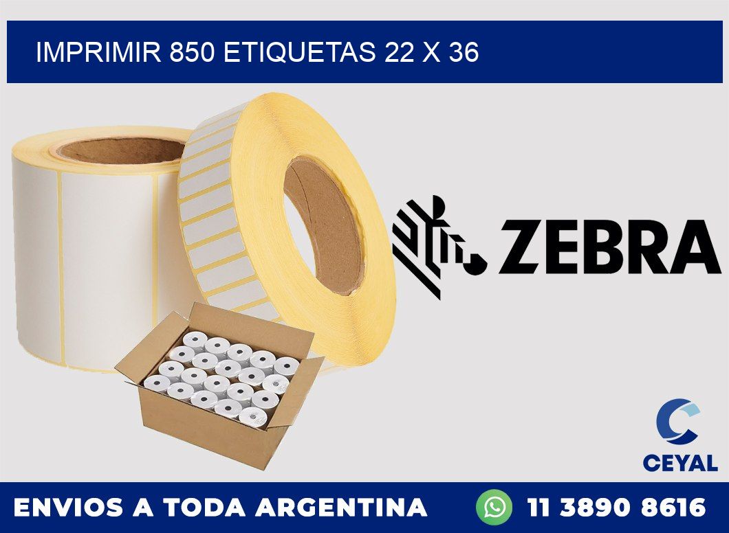 IMPRIMIR 850 ETIQUETAS 22 x 36