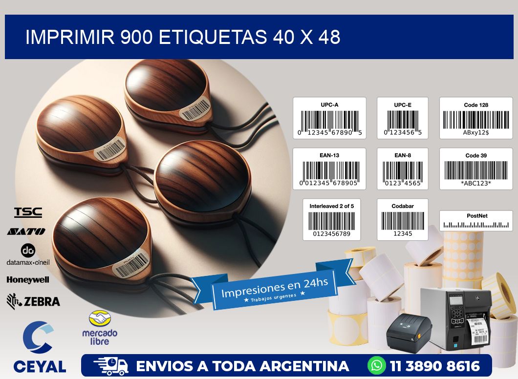 IMPRIMIR 900 ETIQUETAS 40 x 48