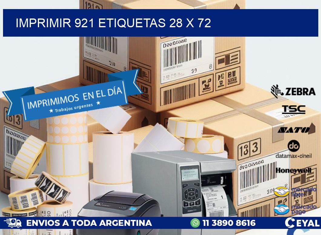 IMPRIMIR 921 ETIQUETAS 28 x 72