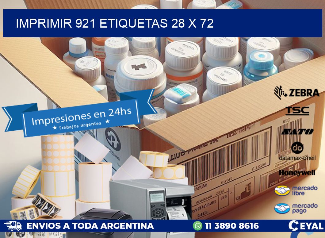 IMPRIMIR 921 ETIQUETAS 28 x 72