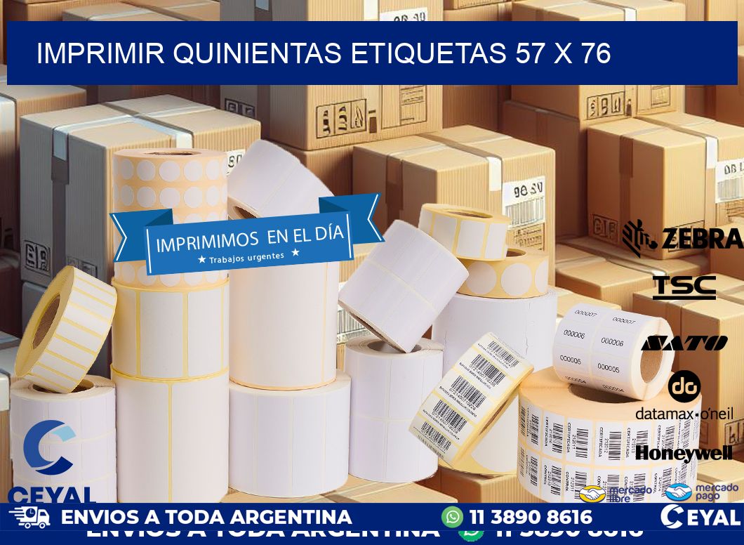 IMPRIMIR QUINIENTAS ETIQUETAS 57 x 76